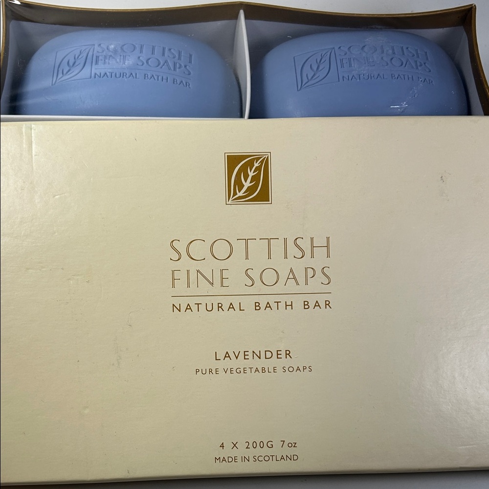 New Scottish Fine Soaps 4 Lavender Bath Bars